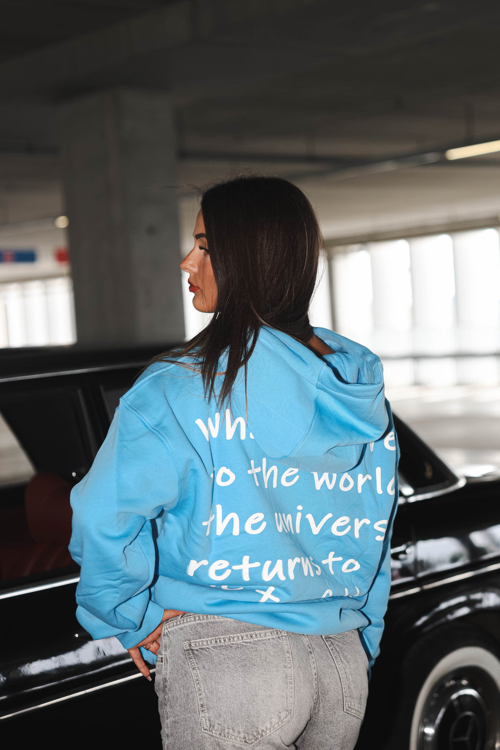 MANIFEST Society - Hoodie -Cyan