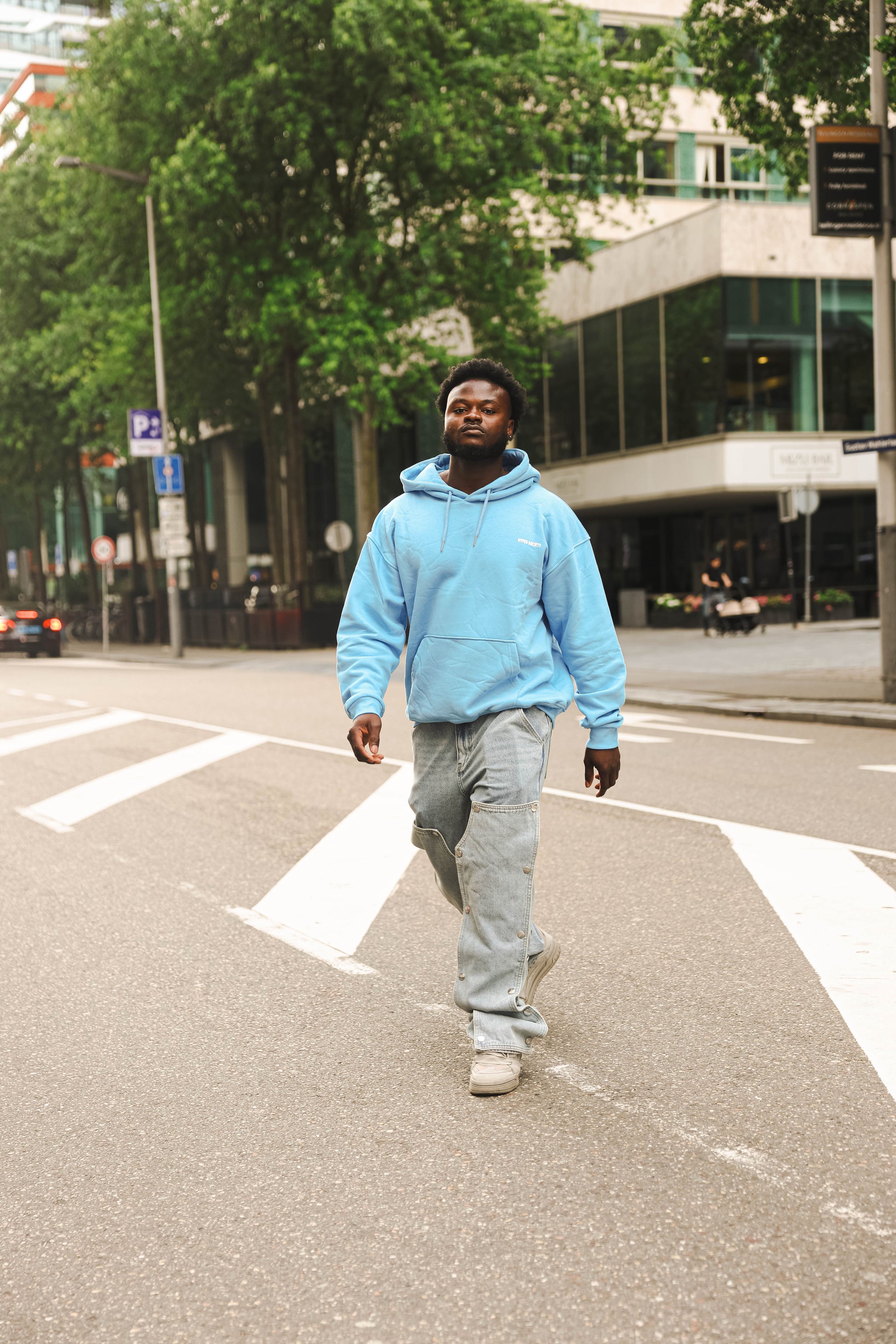 MANIFEST Society - Hoodie -Cyan