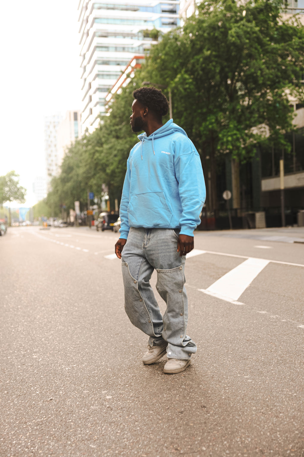 MANIFEST Society - Hoodie -Cyan